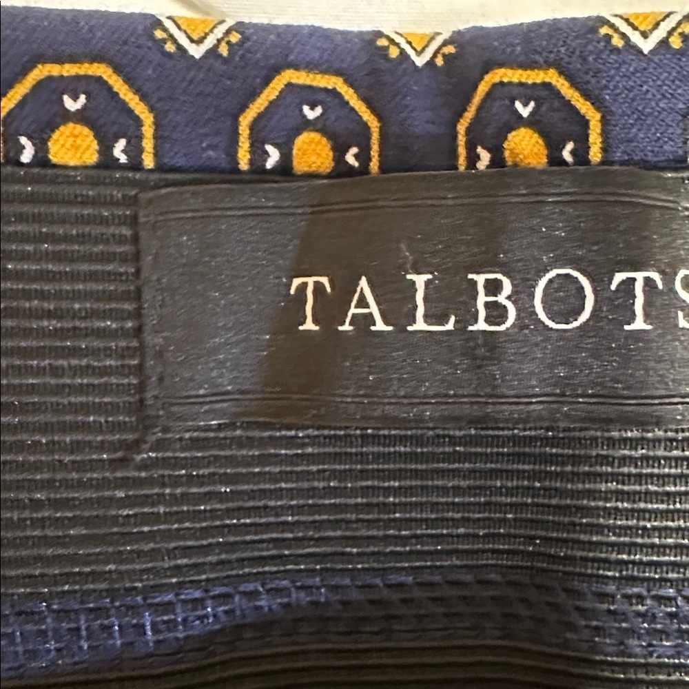 Talbots Navy Patterned Pants - Picture 3 of 4